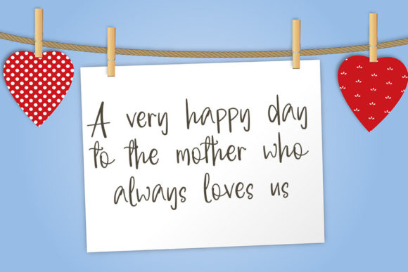 Welcome Mothers Font Poster 2