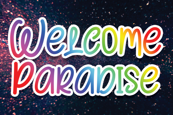 Welcome Paradise Font Poster 1