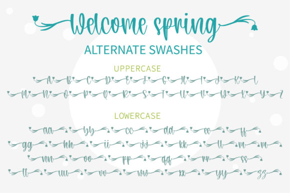 Welcome Spring Font Poster 5