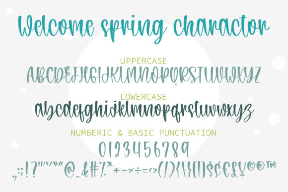 Welcome Spring Font Poster 6