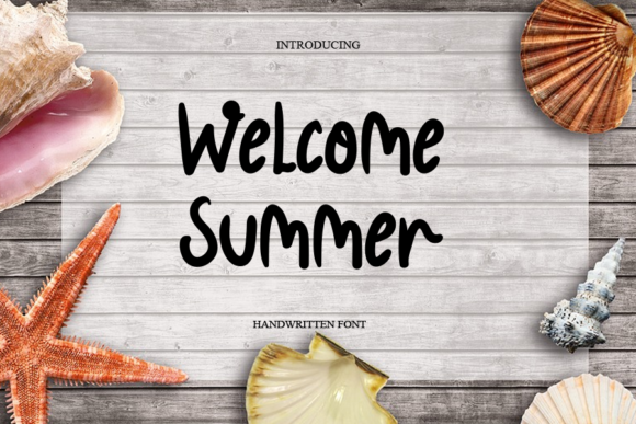 Welcome Summer Font Poster 1