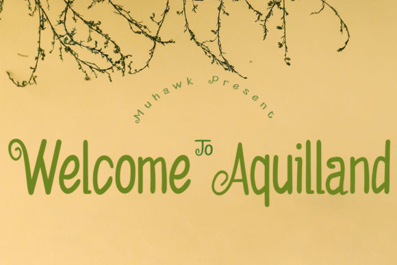 Welcome to Aquilland Font Poster 1