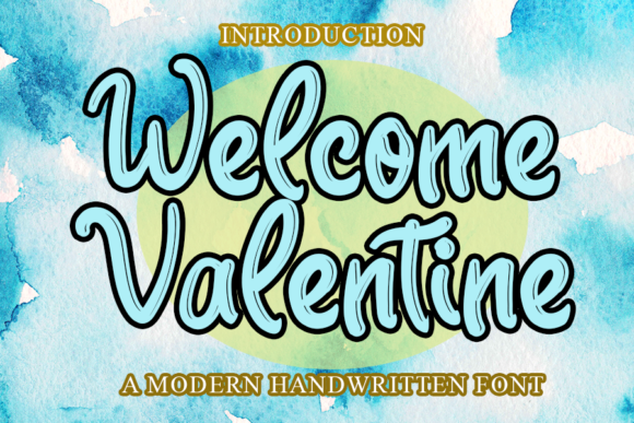 Welcome Valentine Font Poster 1