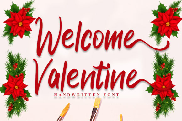 Welcome Valentine Font Poster 1