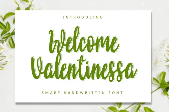 Welcome Valentinessa Font Welcome Valentinessa Font Poster 1
