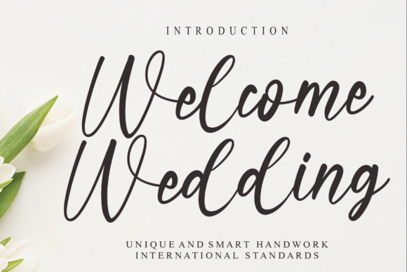 Welcome Wedding Font Poster 1