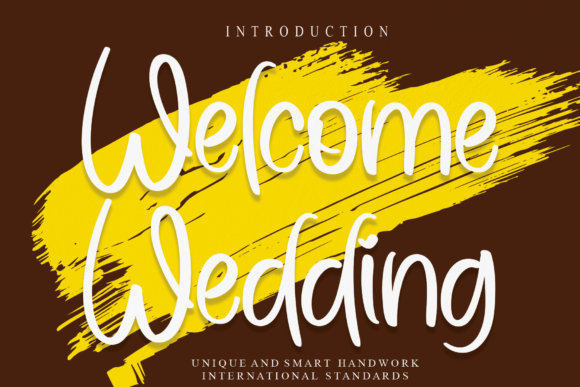 Welcome Wedding Font Poster 1