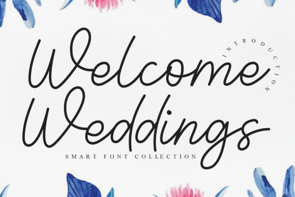 Welcome Weddings Font Poster 1