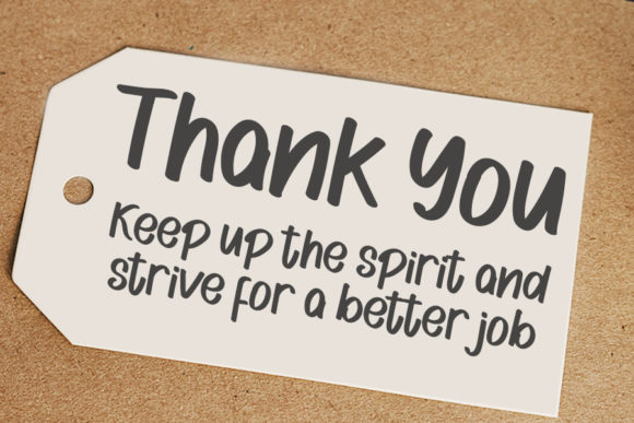 Well Done Font Poster 5