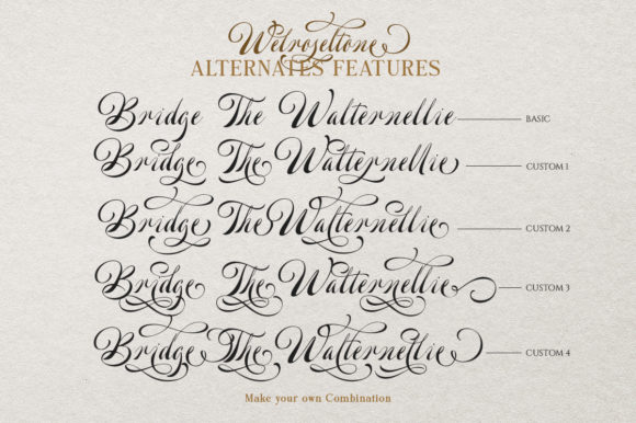 Welroseltone Font Poster 9