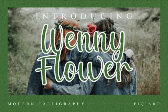 Wenny Flower Font Wenny Flower Font Poster 1