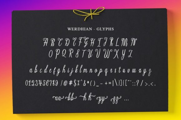 Werdhian Font Poster 6