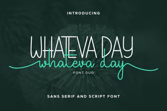 Whateva Day Font Poster 1