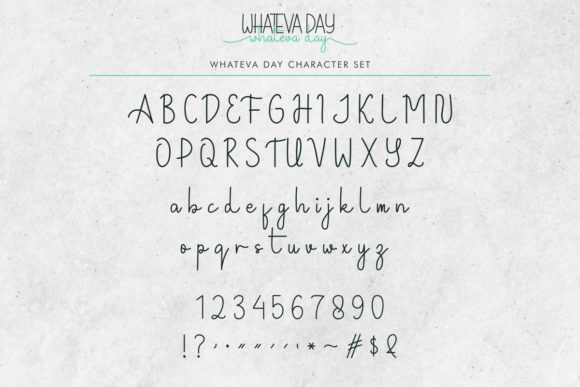 Whateva Day Font Poster 8