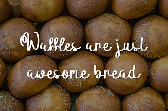 Wheat Bread Font Poster 4