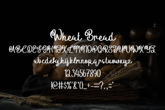 Wheat Bread Font Poster 5