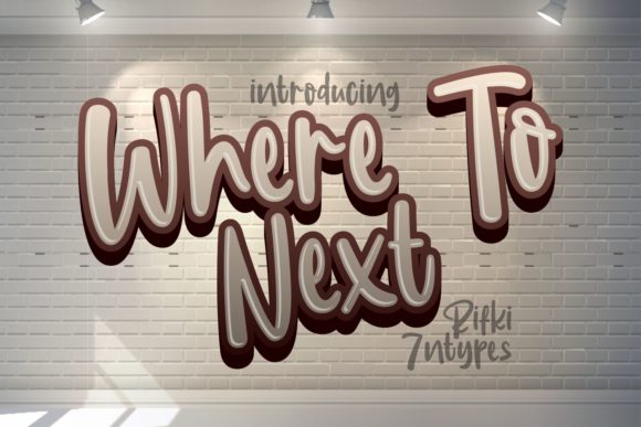 Where to Next Font Poster 1