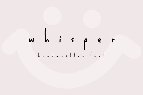 Whisper Font Poster 1
