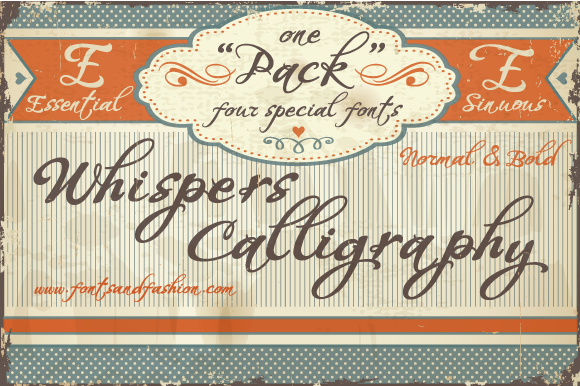 Whispers Calligraphy Font Poster 1