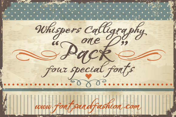 Whispers Calligraphy Font Poster 2