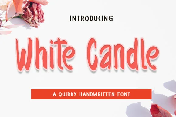 White Candle Font White Candle Font Poster 1