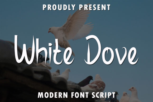 White Dove Font Poster 1