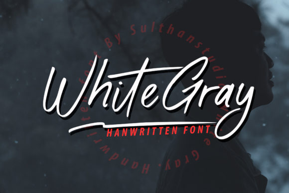 White Gray Font Poster 1