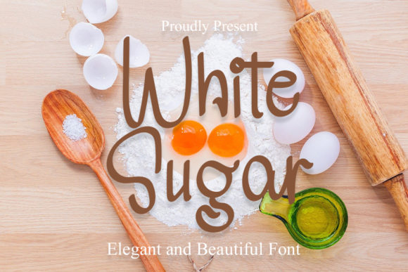 White Sugar Font Poster 1