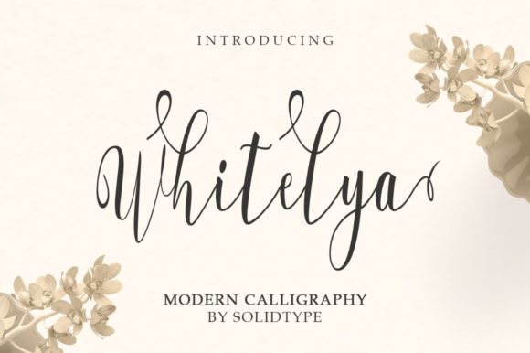 Whitelya Font Poster 1