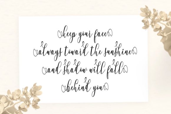 Whitelya Font Poster 3