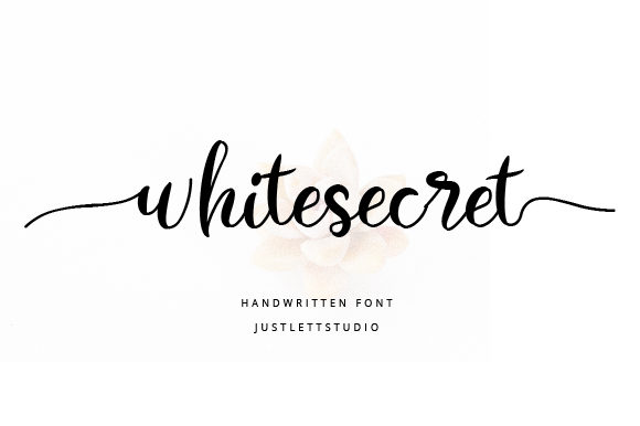 Whitesecret Font Poster 1