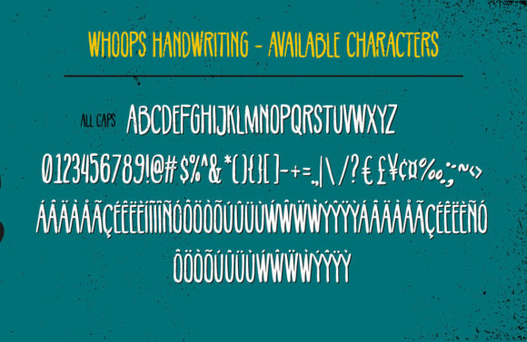 Whoops Font Poster 6