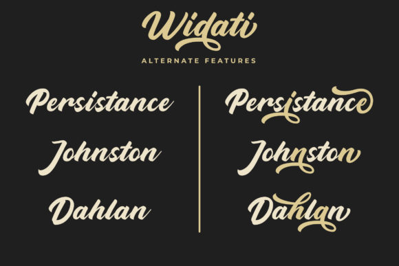 Widati Font Poster 2