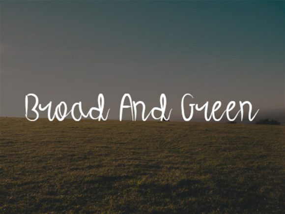 Wide Grasslands Font Poster 2