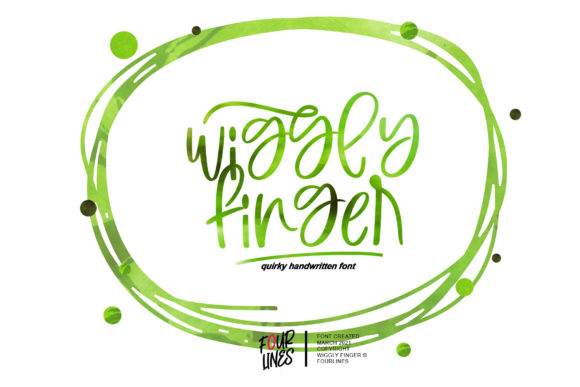 Wiggly Finger Font Poster 1