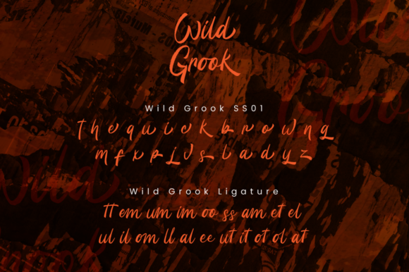 Wild Grook Font Poster 7
