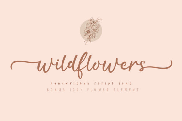 Wildflower Font Poster 1