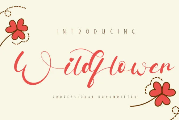 Wildflowers Font Wildflowers Font Poster 1