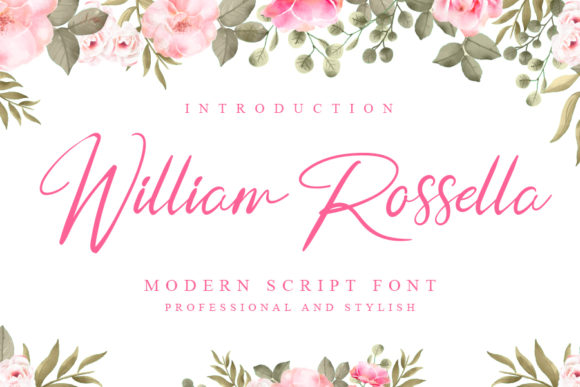 William Rossella Font Poster 1