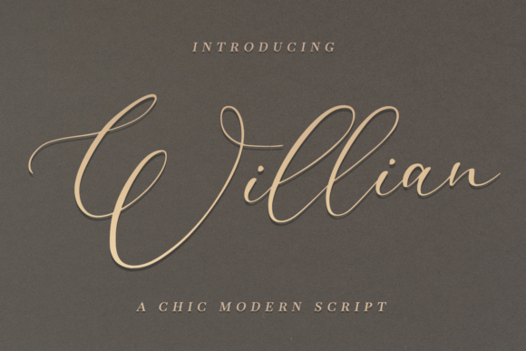 Willian Font Willian Font Poster 1