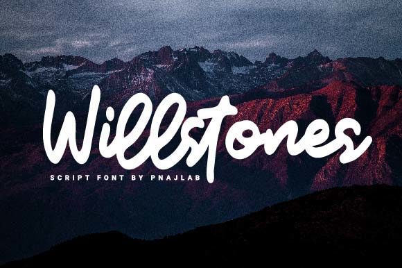 Willstones Font Poster 1