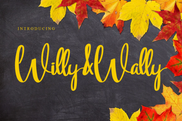 Willy & Wally Font Willy & Wally Font Poster 1