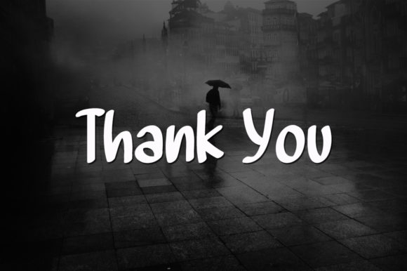Wind Rain Font Poster 5