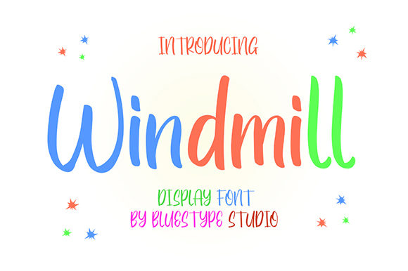 Windmill Font Poster 1