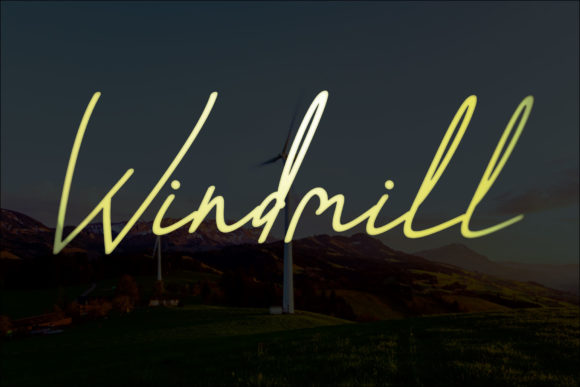 Windmill Font Poster 1