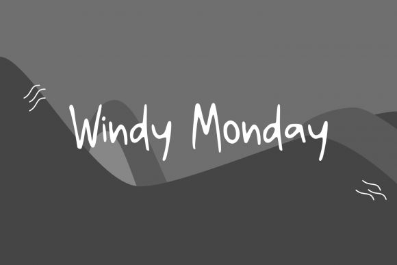 Windy Monday Font Poster 1