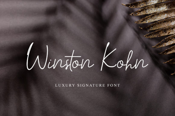 Winston Kohn Font Poster 1