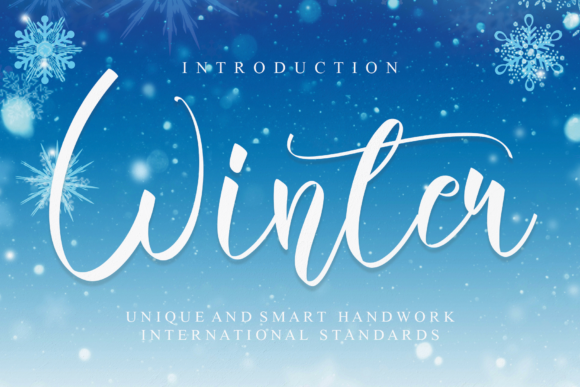 Winter Font Poster 1