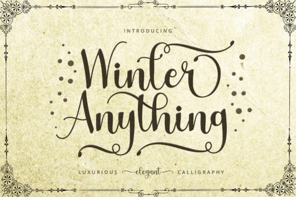Winter Anything Font Poster 1
