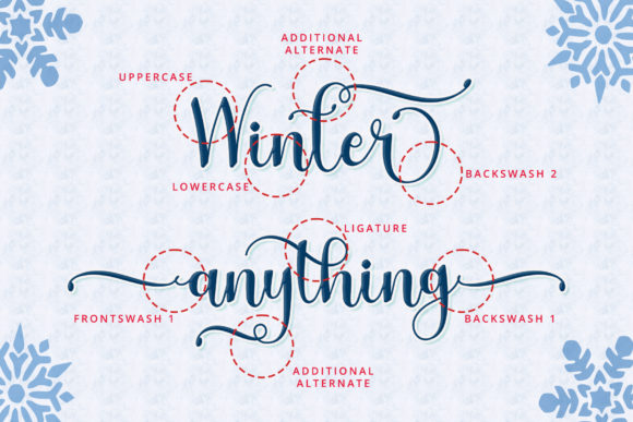 Winter Anything Font Poster 2